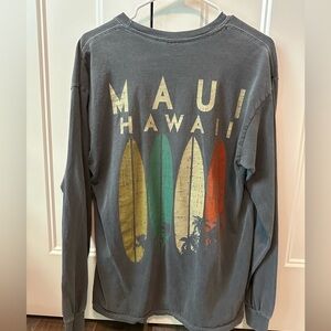 Grey Hawaii long sleeve shirt